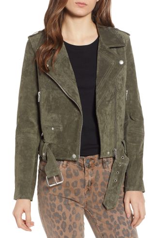 Suede Moto Jacket