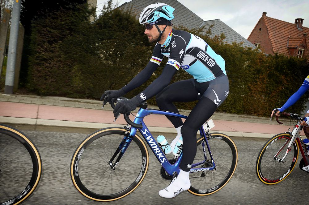 Tom Boonen (Ettix-QuickStep) during the 67th edition of the Kuurne-Brussels-Kuurne.