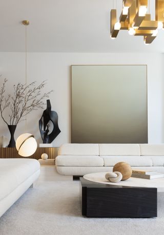 A well-lit corner of a living room