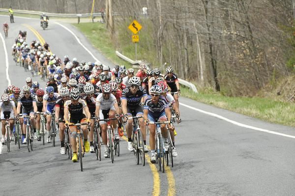 The bunch is together after the dirt of Becker Road