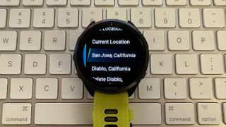 The new multiple-location weather options on the Garmin Forerunner 965