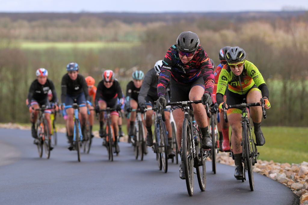 HOOGEVEEN NETHERLANDS MARCH 17 Tiffany Cromwell of Australia and Team Canyon SRAM Racing Chloe Hosking of Australia and Team Ale Cipollini during the 13rd Ronde van Drenthe 2019 UCI Womens WorldTour a 1657km race from Zuidwolde to Hoogeveen RondevDrenthe on March 17 2019 in Hoogeveen Netherlands Photo by Luc ClaessenGetty Images