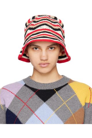 GANNI multicolored hat