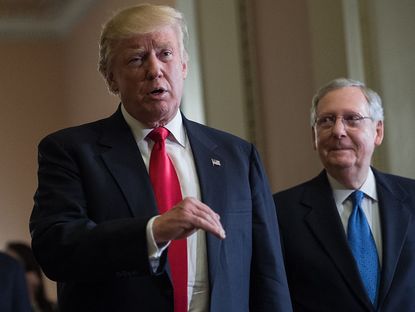 President Trump and Mitch McConnell.