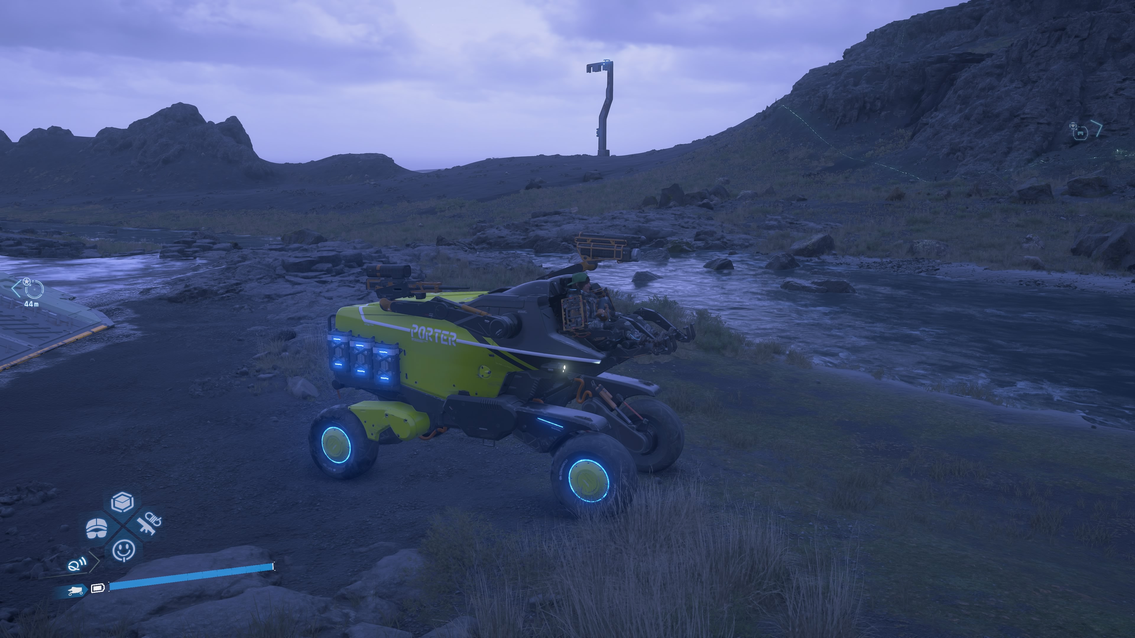 Death Stranding 2 repair vehicles - Battery units