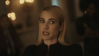 Emma Roberts' Madison insulting Cordelia in the Coven mansion.