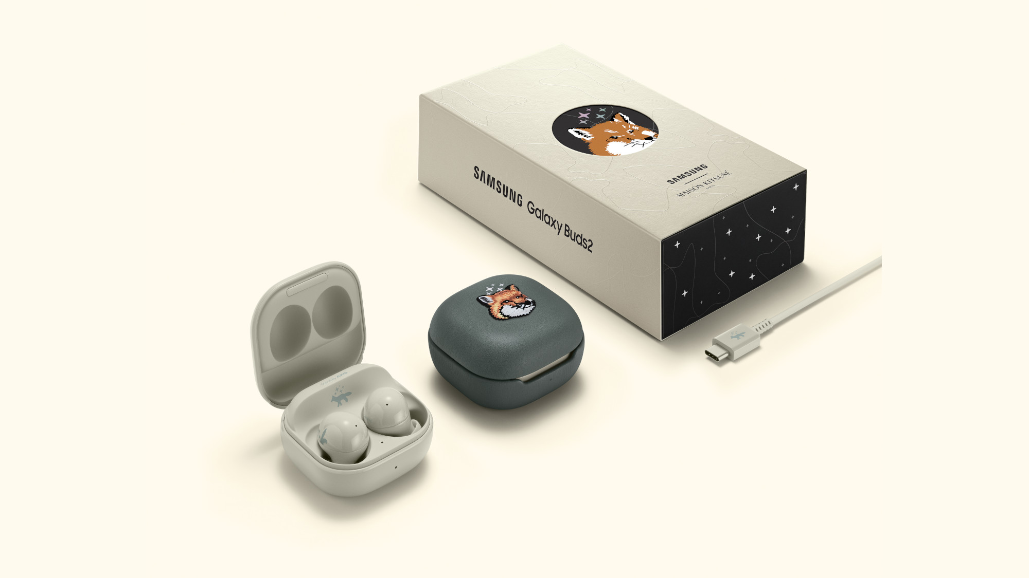 galaxy buds 2 maison kitsune special edition