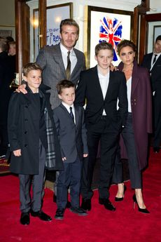 David and Victoria Beckham at the Spice girls musical launch