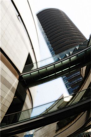The Kanyon building that inspired the dress