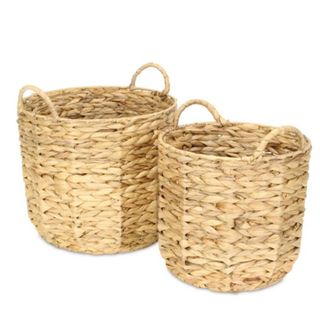 Two rattan baskets