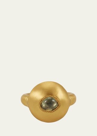 Sapphire Bulla Dome Ring