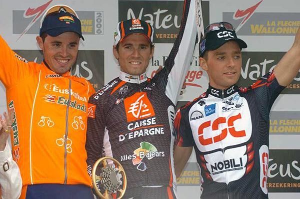 The podium (L to R):