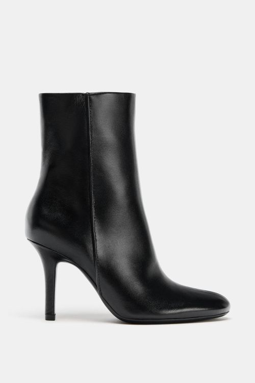 Leather Heeled Ankle Boots