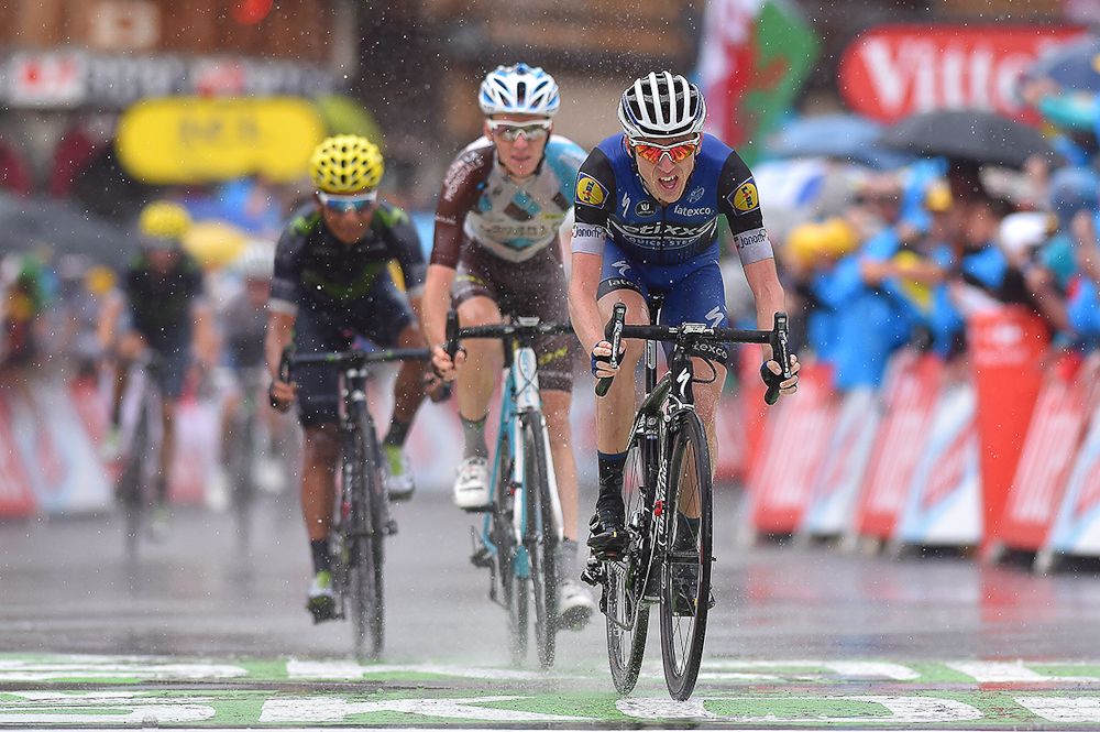 Dan Martin, Romain Bardet and Nairo Quintana finish stage 20