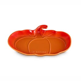 Le Creuset Volcanic Stoneware 25cm Pumpkin Serving Plate