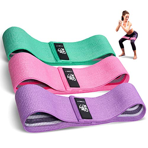 Cfx Resistance Bands 3 Sets, Premium Exercise Bands With Non-Slip Design for Hips &amp;amp; Glutes, 3 Resistance Level Workout Booty Bands for Women and Men,home Training,fitness,yoga
