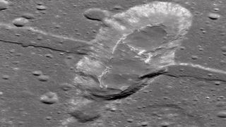 Sosigenes, a tub-shaped lunar depression, is thought to be the result of volcanic eruptions on the moon.