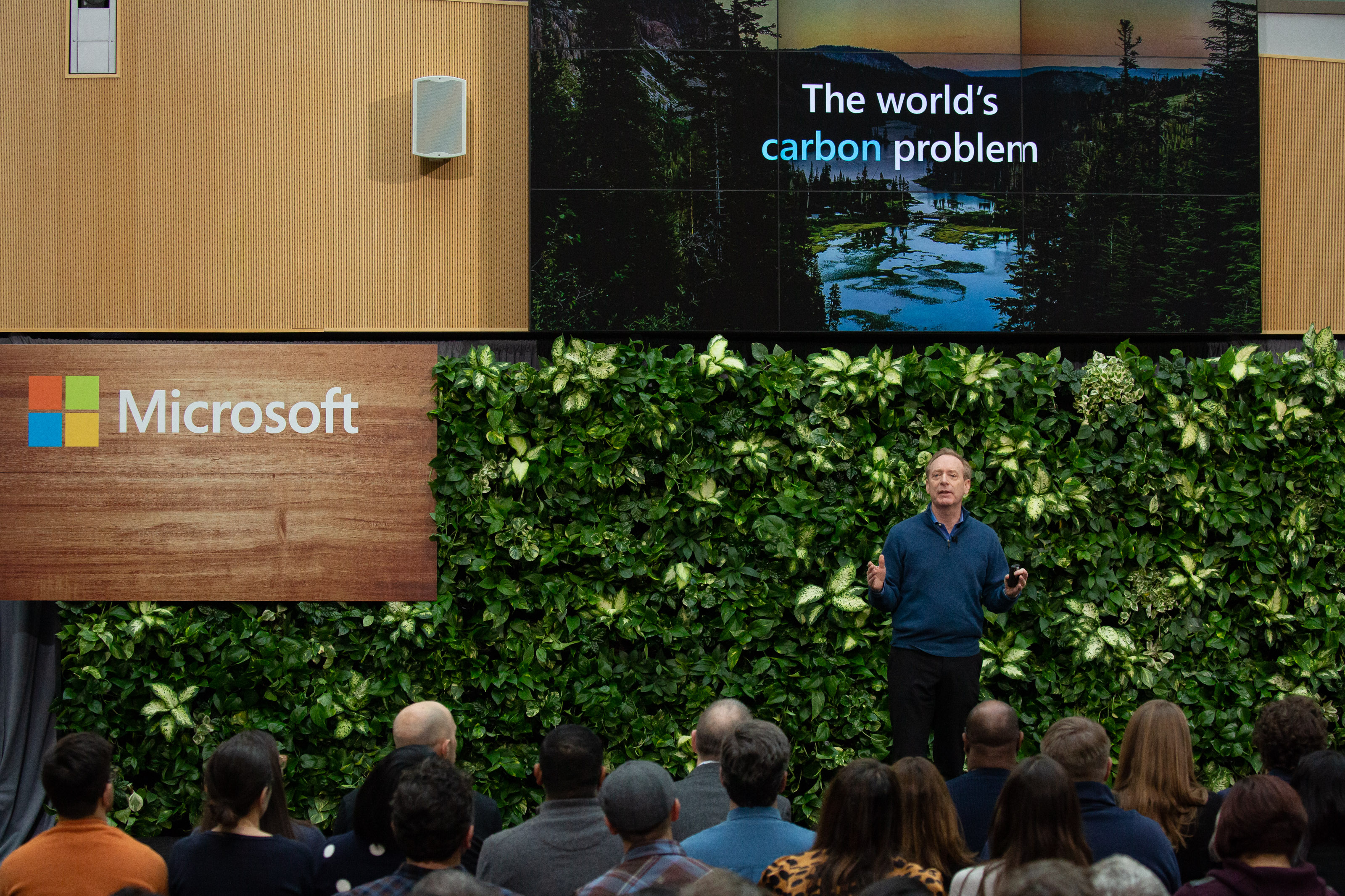 Brad Smith discusses Microsoft's climate pledges