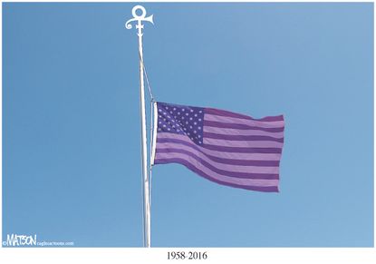 Editorial Cartoon U.S. Prince 1958-2016