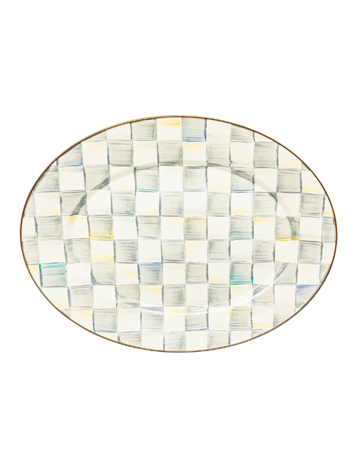 MacKenzie-Childs Checked Oval Platter