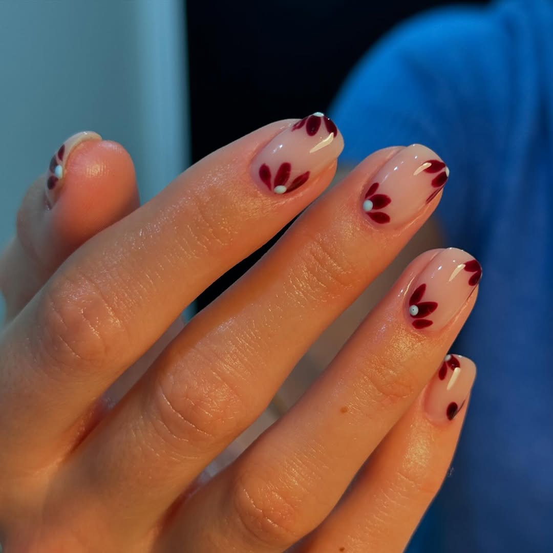 Cherry Red nails