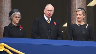 Birgitte, Duchess of Gloucester, Prince Richard, Duke of Gloucester, and Sophie, Countess of Wessex attend the National Service Of Remembrance