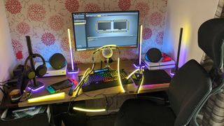 RGB Gaming desktop setup