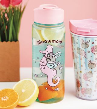water bottle and meowmaid