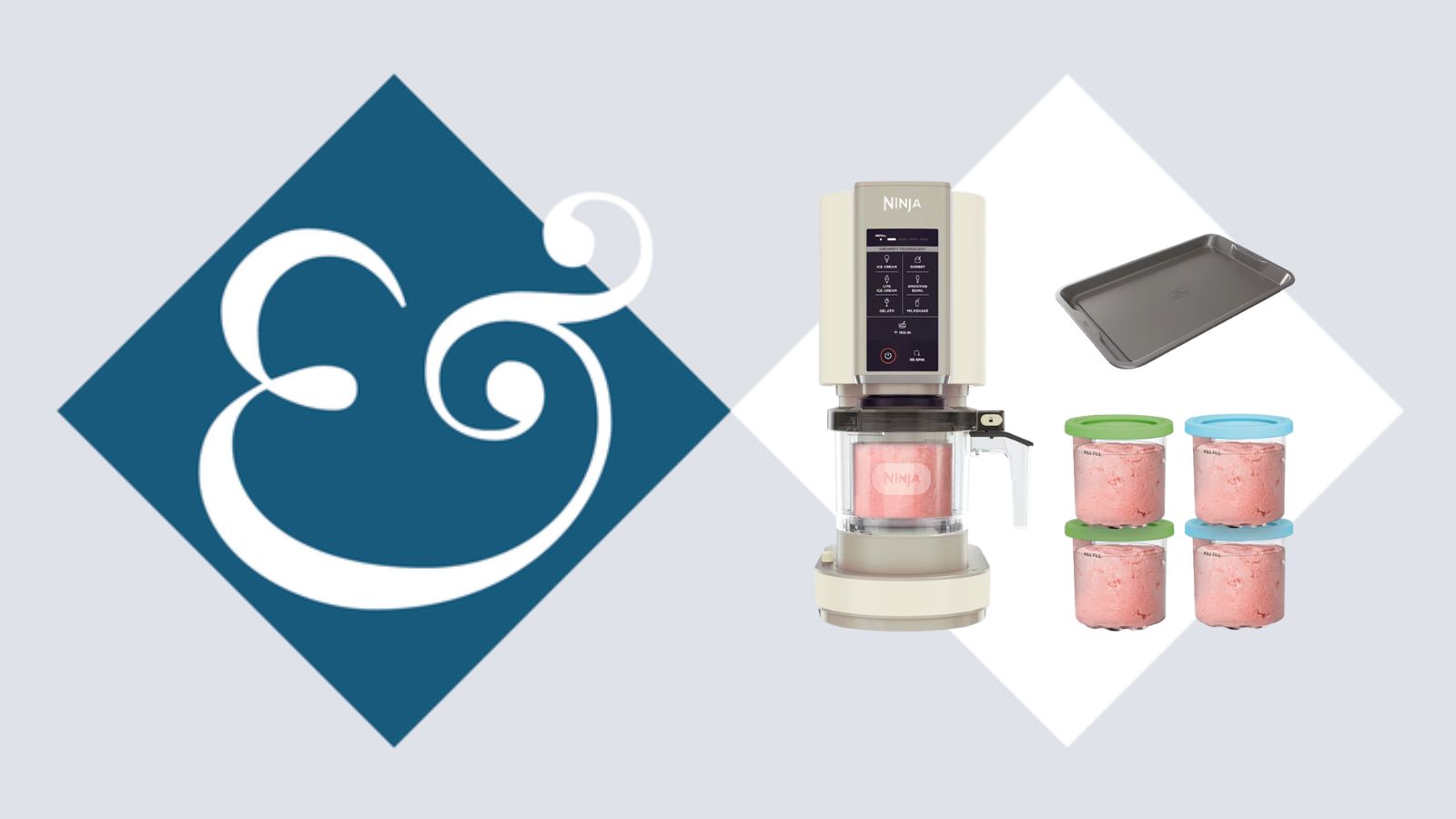 The Ninja Creami in Coffee Cream on the H&amp;G Hero Product Header