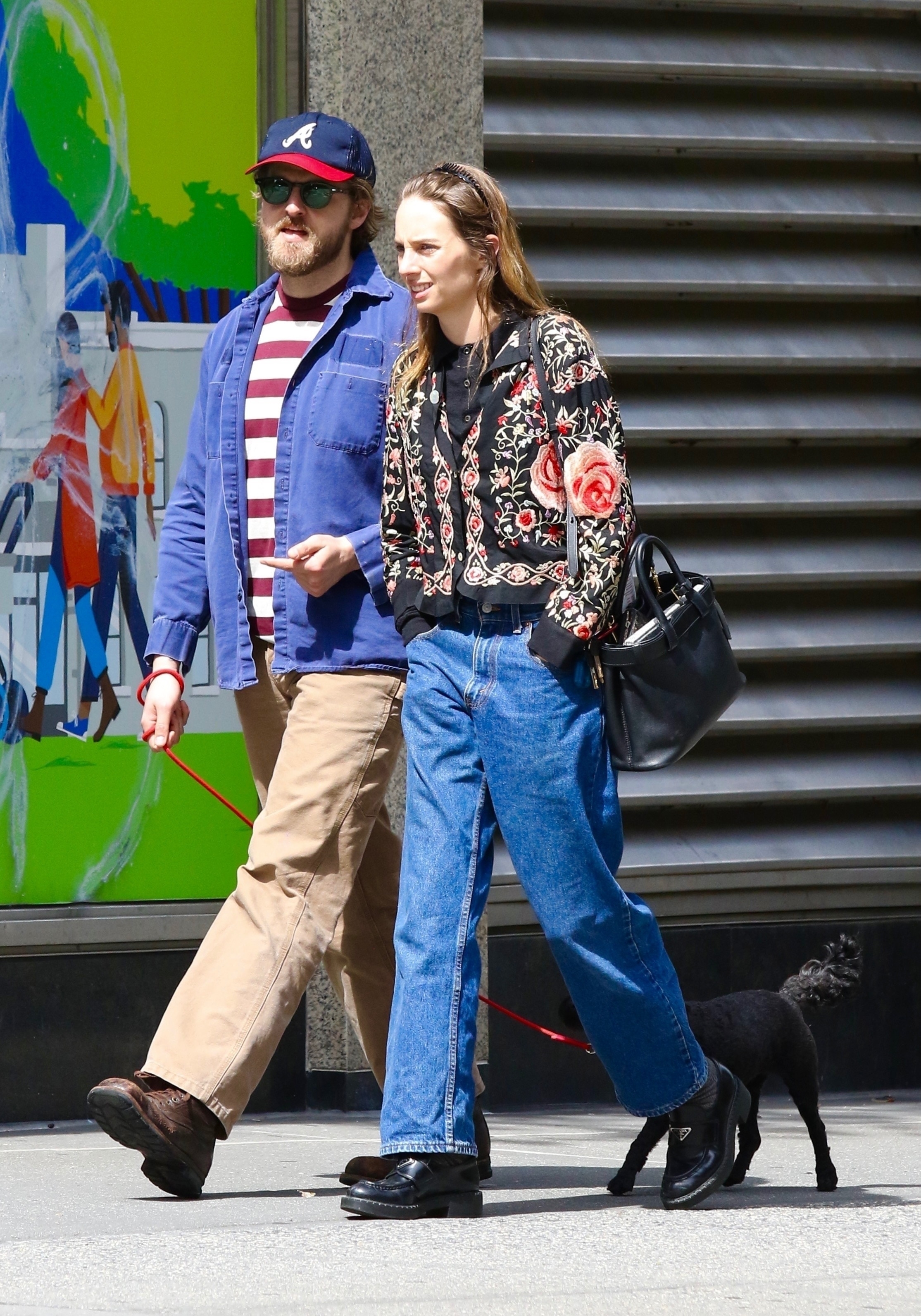 Maya Hawke styled a belt shoulder bag while out in New York.