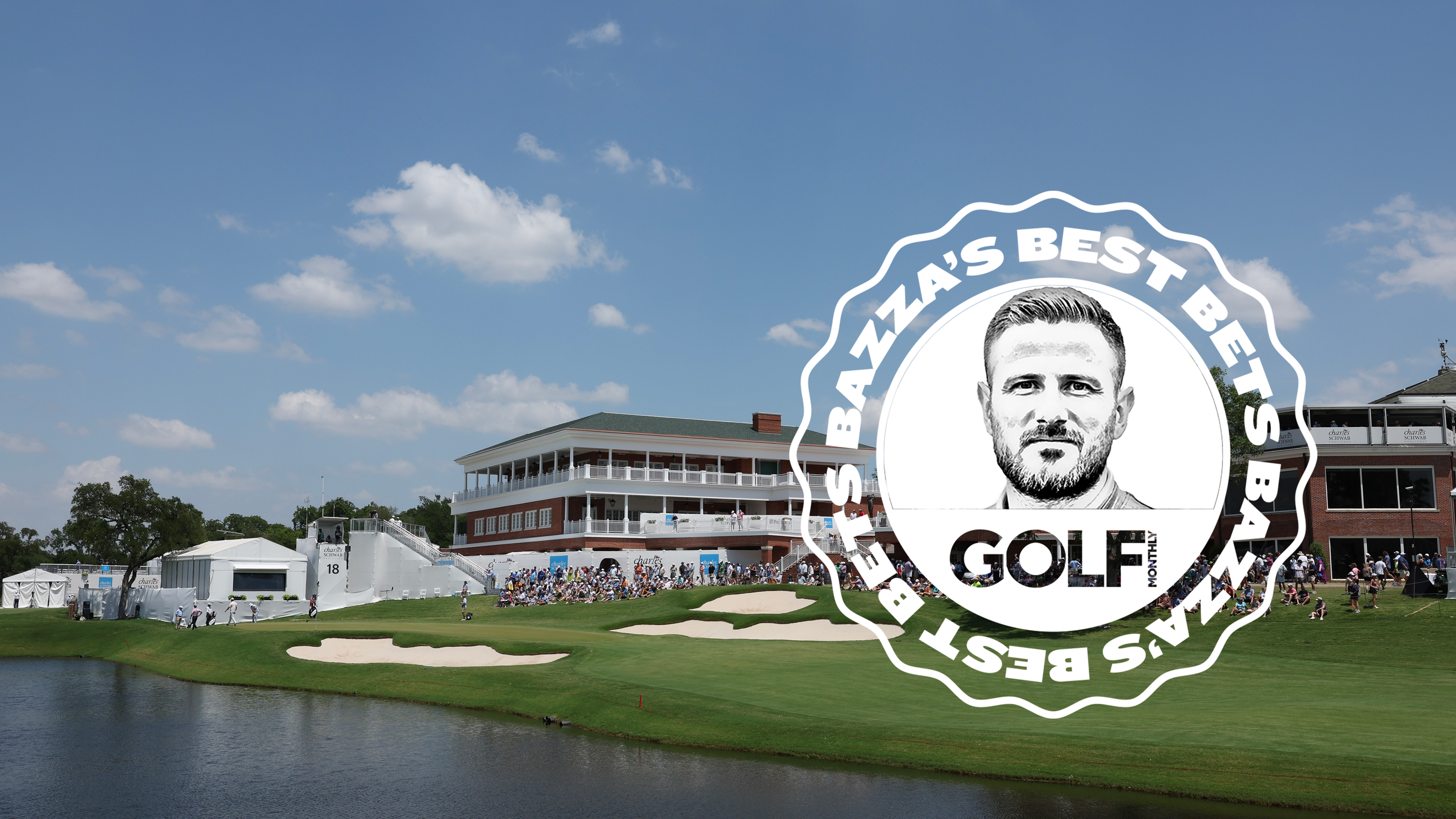 Colonial Country Club, host of the Charles Schwab Challenge 2026, with the Bazza's Best Bets Logo