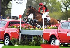 Paul Tapner and Inonothing on their way to winning Badminton Horse Trials 2010