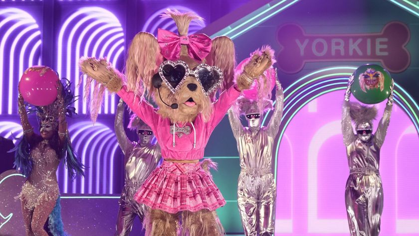 Yorkie performs in The Masked Singer season 13