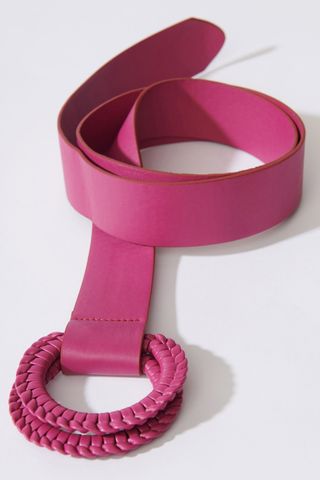 Unique Vintage Raspberry Double Ring Belt
