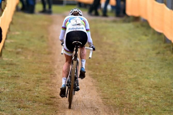 Vos on her own in Zolder.