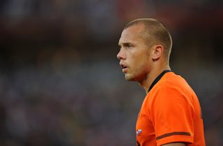 John Heitinga in action for the Netherlands at the 2010 World Cup.