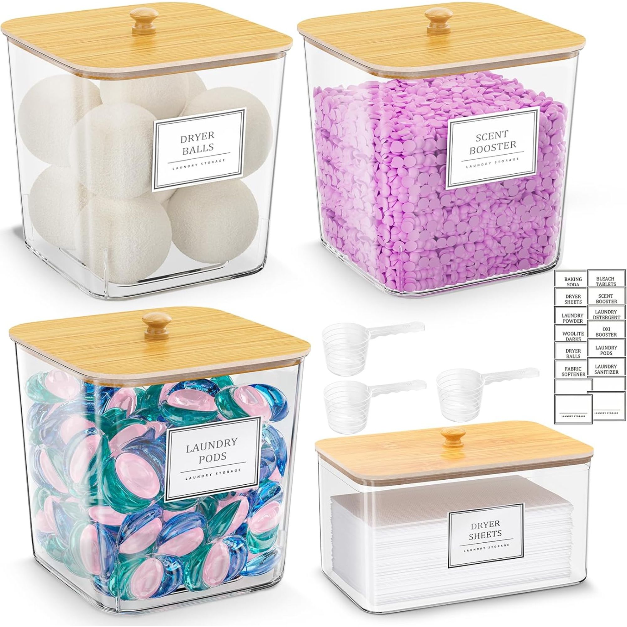Laundry detergent storage