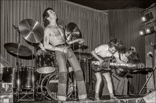 AC/DC onstage at the Nashville Rooms