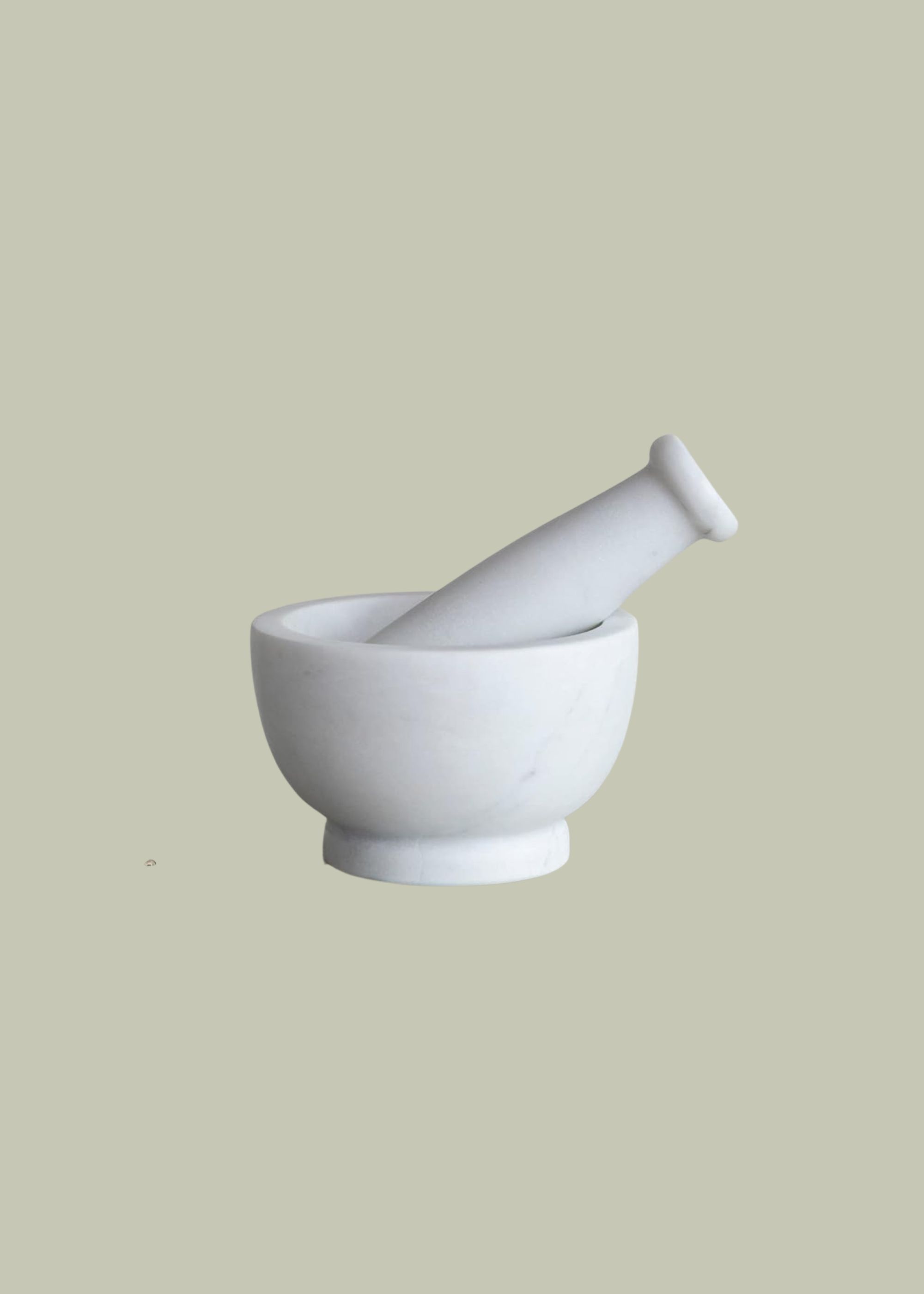 Creative Co-op, Marble Mortar and Pestle, White