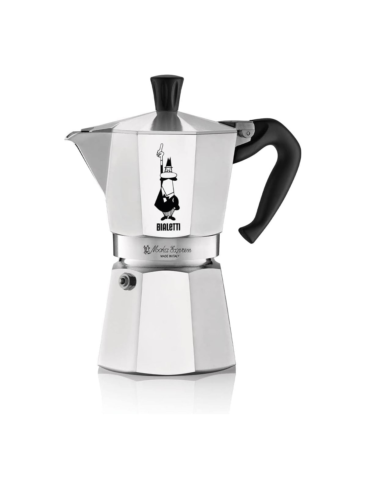 Bialetti Moka Express Iconic Italian Stovetop Espresso Maker (natural Silver, 6 Cups)