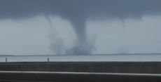 Triple Waterspout - Feb. 23, 2016