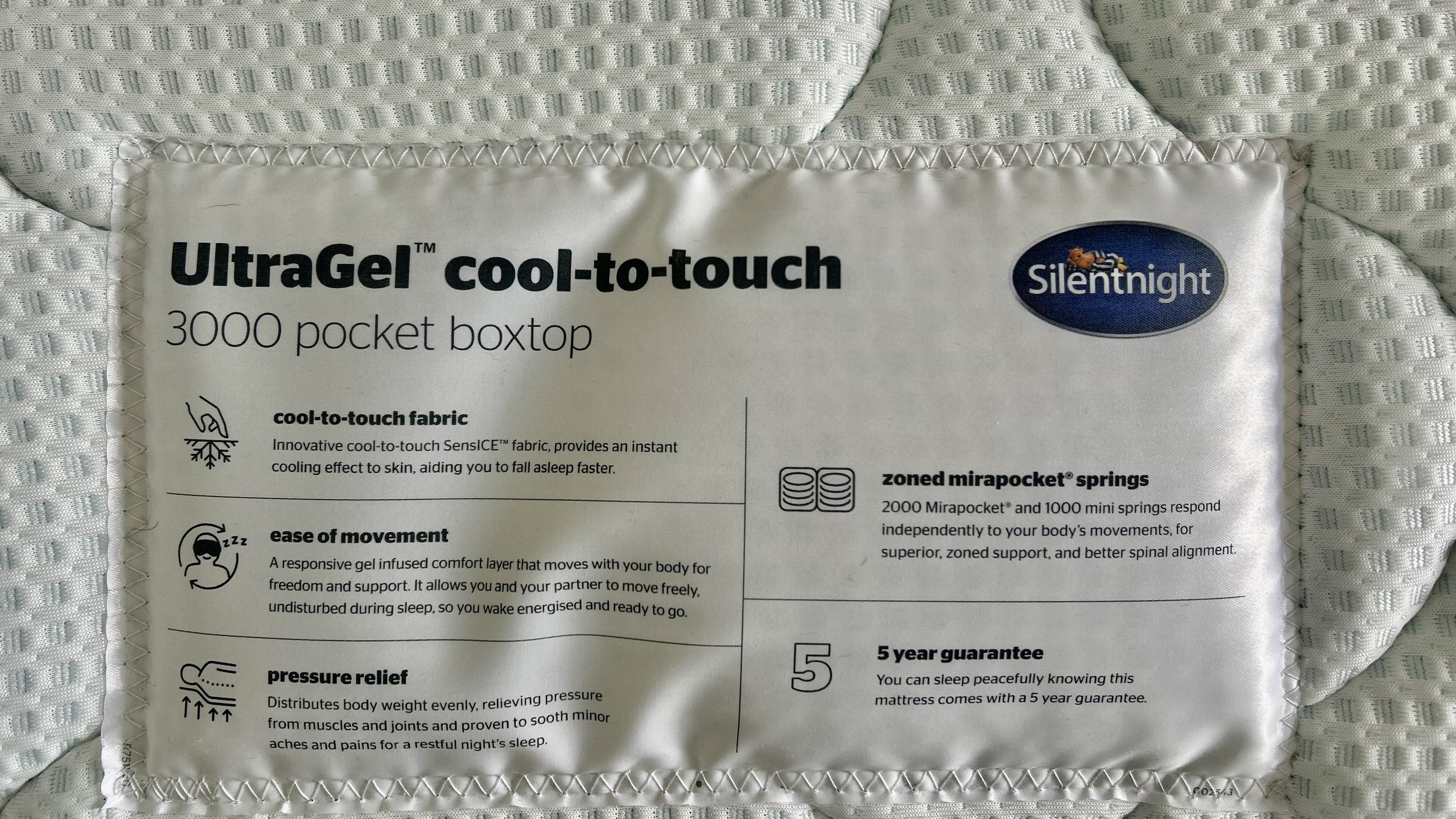 Silentnight UltraGel Cool-to-touch 3000 Mattress