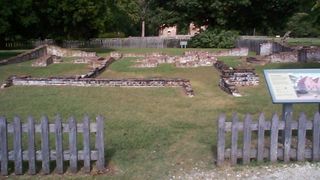 Foundations of row houses have been excavated in New Towne, where Jamestown settlers expanded to live in the 1620s.