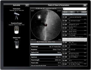 The AstroAid app for iOS allows you to select from a list of provided telescopes and eyepieces that match your own setup. It then generates observing previews of major deep sky targets to assist in planning your observing or astrophotography session. It can also help you decide what equipment to buy because you can experiment with different combinations of apertures, focal lengths and other parameters.