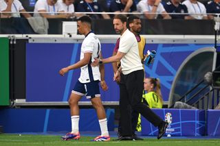 Gareth Southgate and Trent Alexander-Arnold at Euro 2024