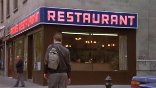 A screenshot form Seinfeld of Tom's Diner.