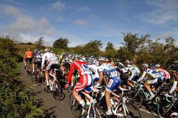One of the many hills tackled by the peloton during stage 3.