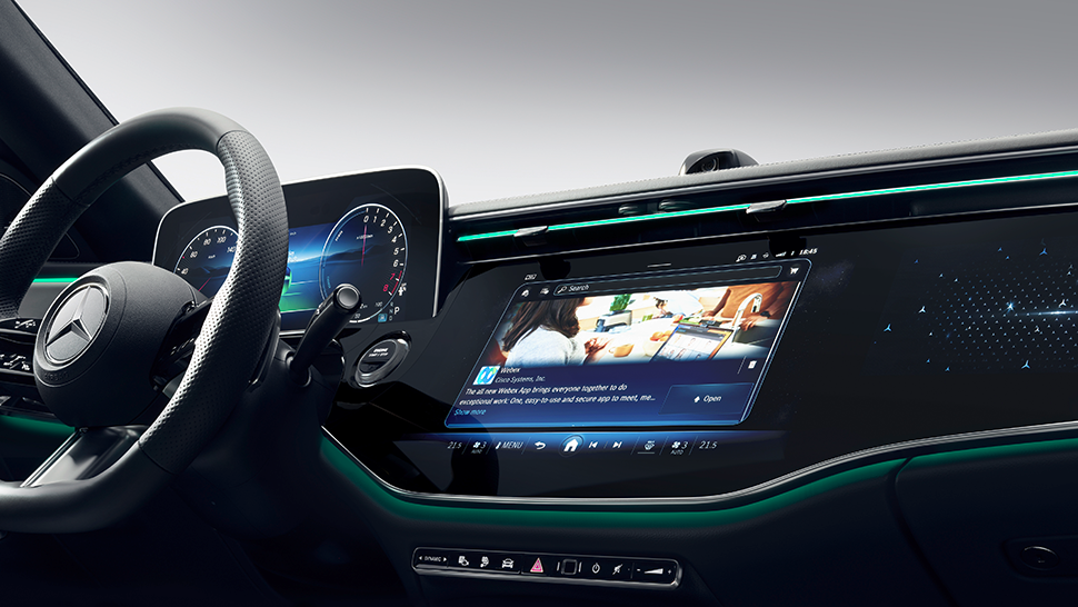 Cisco Webex in the Mercedes E-Class