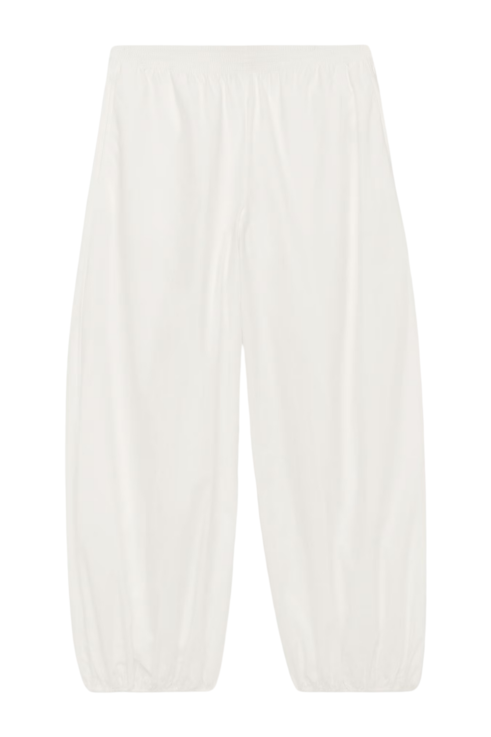 Balloon-Leg Poplin Trousers – White – Women – Arket Gb