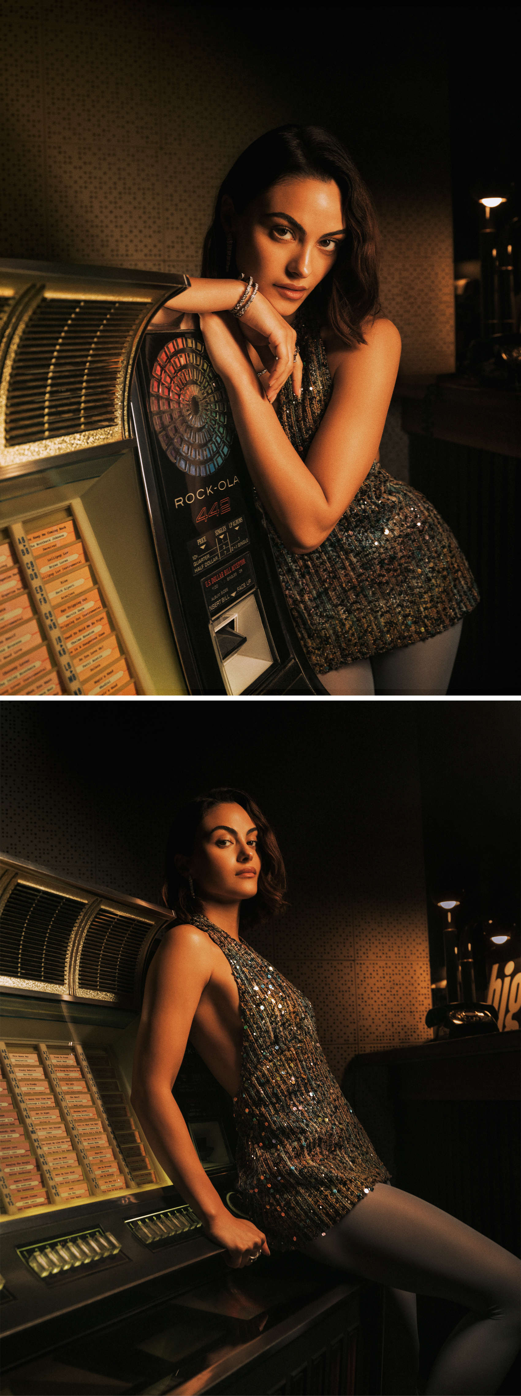 Who What Wear June 2026 cover star Camila Mendes during a photoshoot.